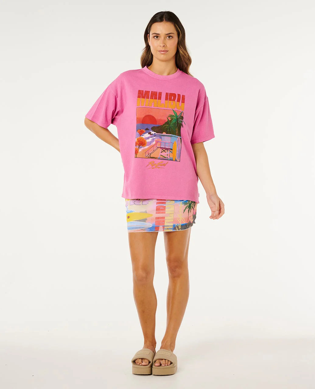 Rip Curl Hayley O Heritage Tee - Pink