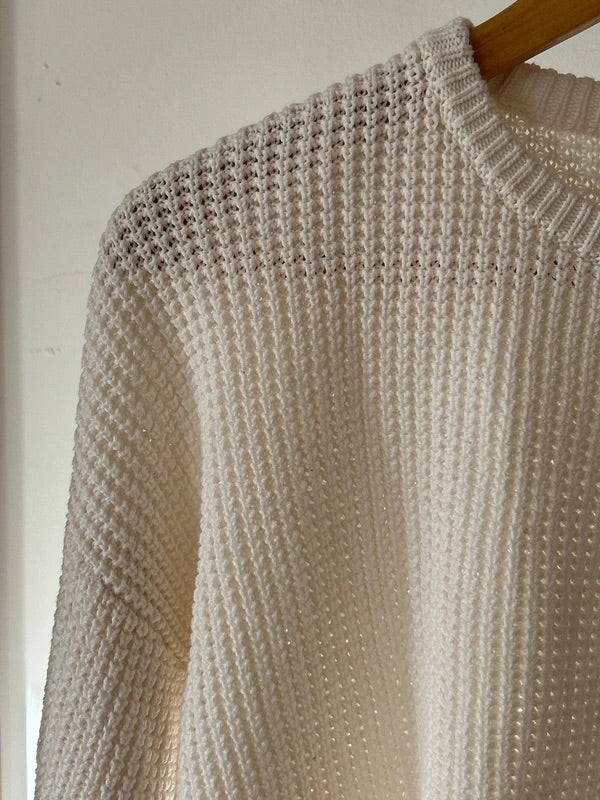 Rhythm Classic Knit Jumper - White