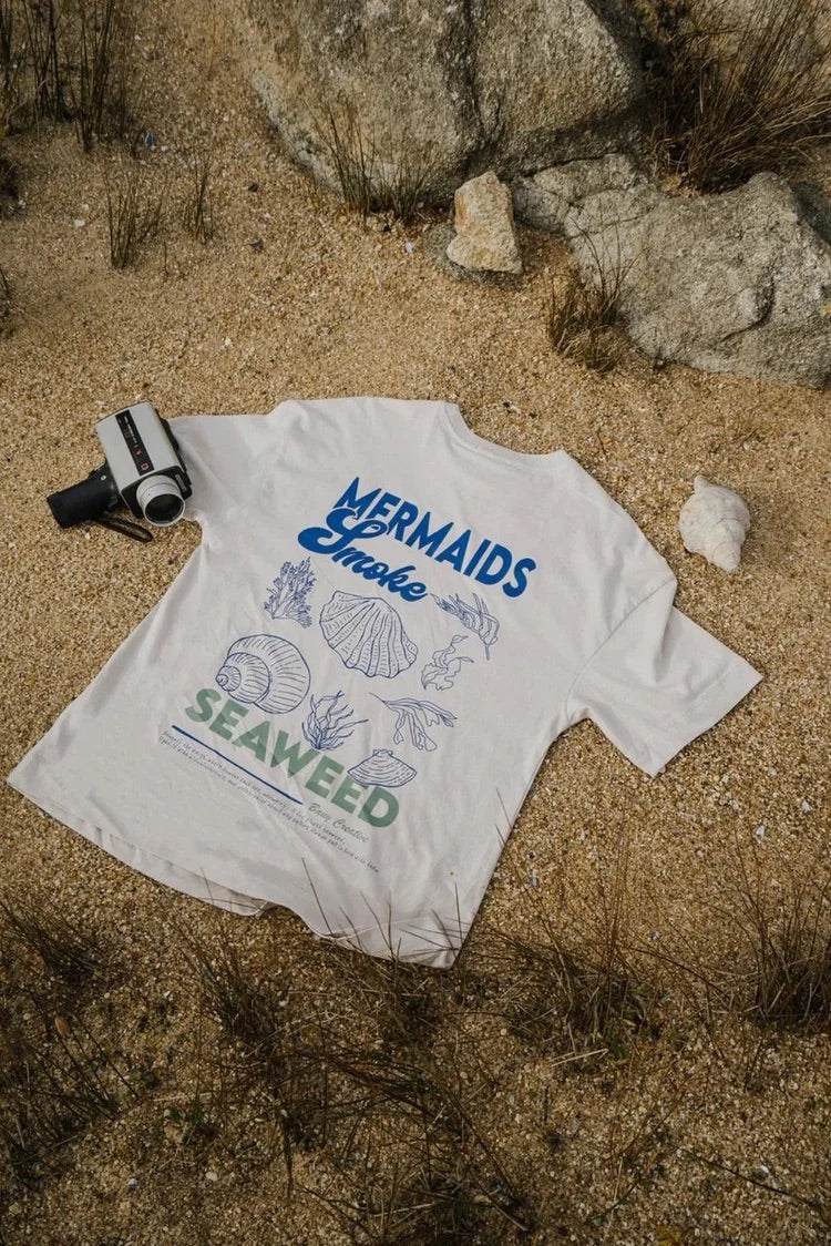 Bauy Mermaid Seaweed T-Shirt - Off White
