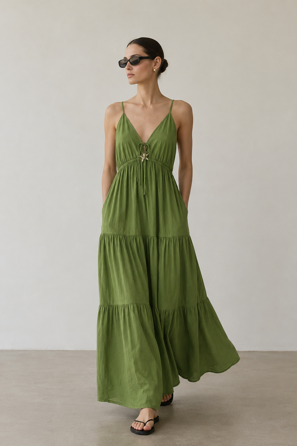 Ocean Maxi Dress - Pistachio