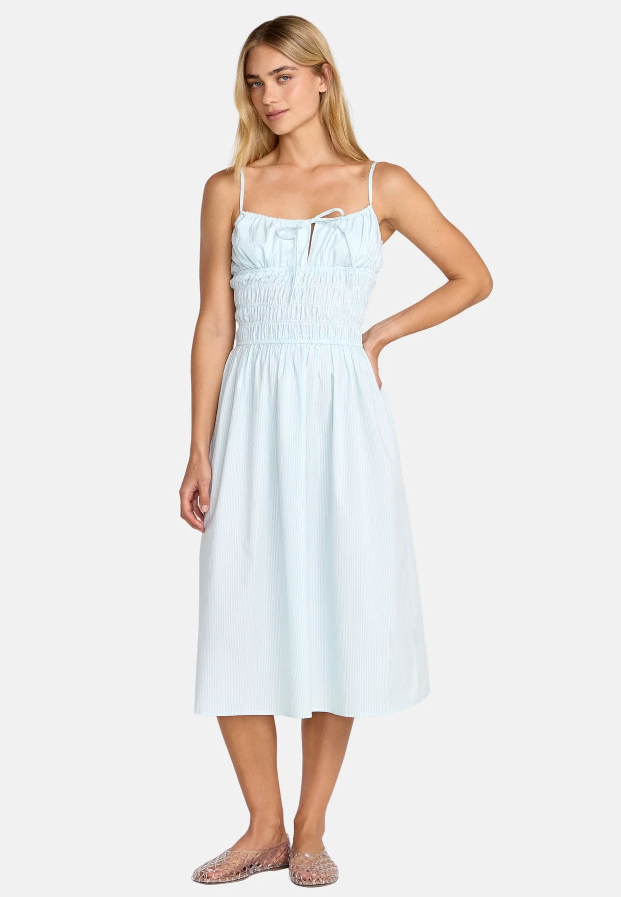 RVCA Raya Midi Dress - Crystal Blue