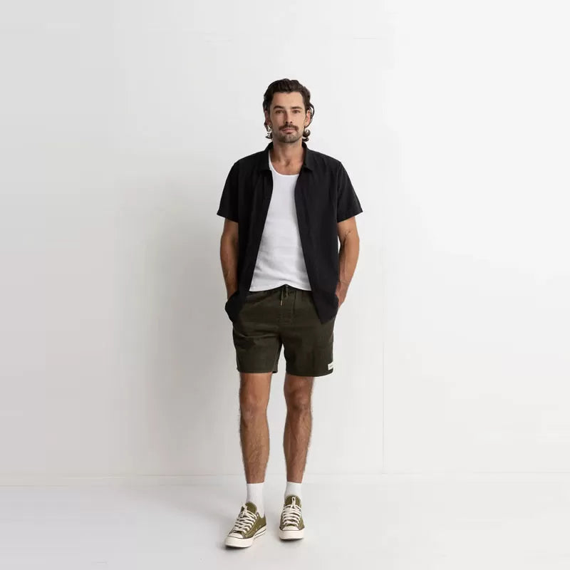 Rhythm Classic Linen Shirt - Black