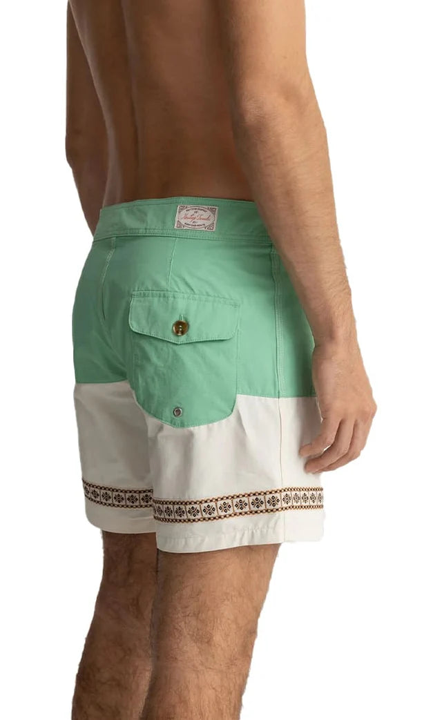 Rhythm Heritage Splice Trim Trunk - Sea Green