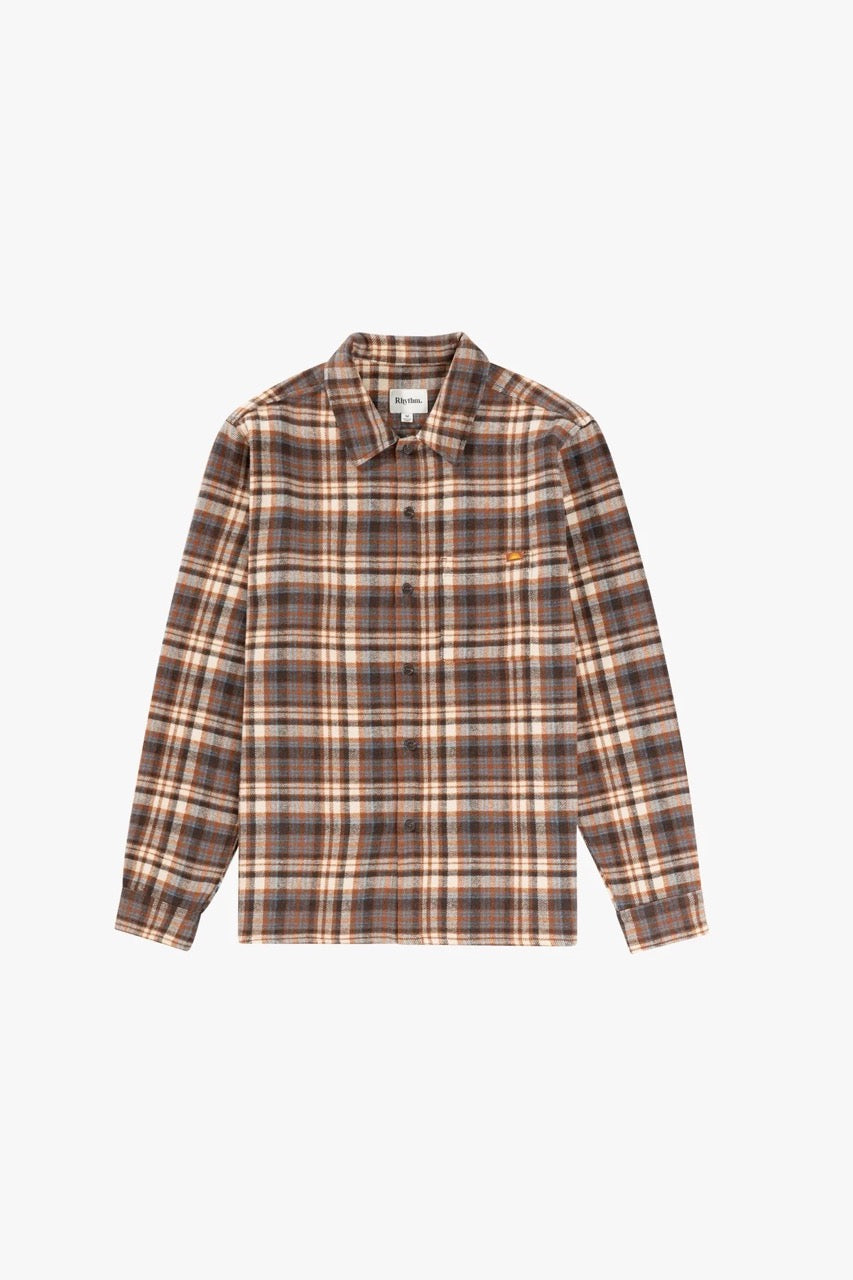 Rhythm Albert Check Shirt - Almond