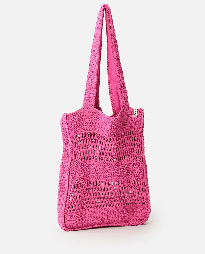 Rip Curl Holiday Crochet Tote - Pink