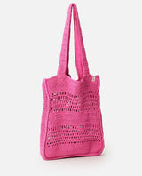 Rip Curl Holiday Crochet Tote - Pink