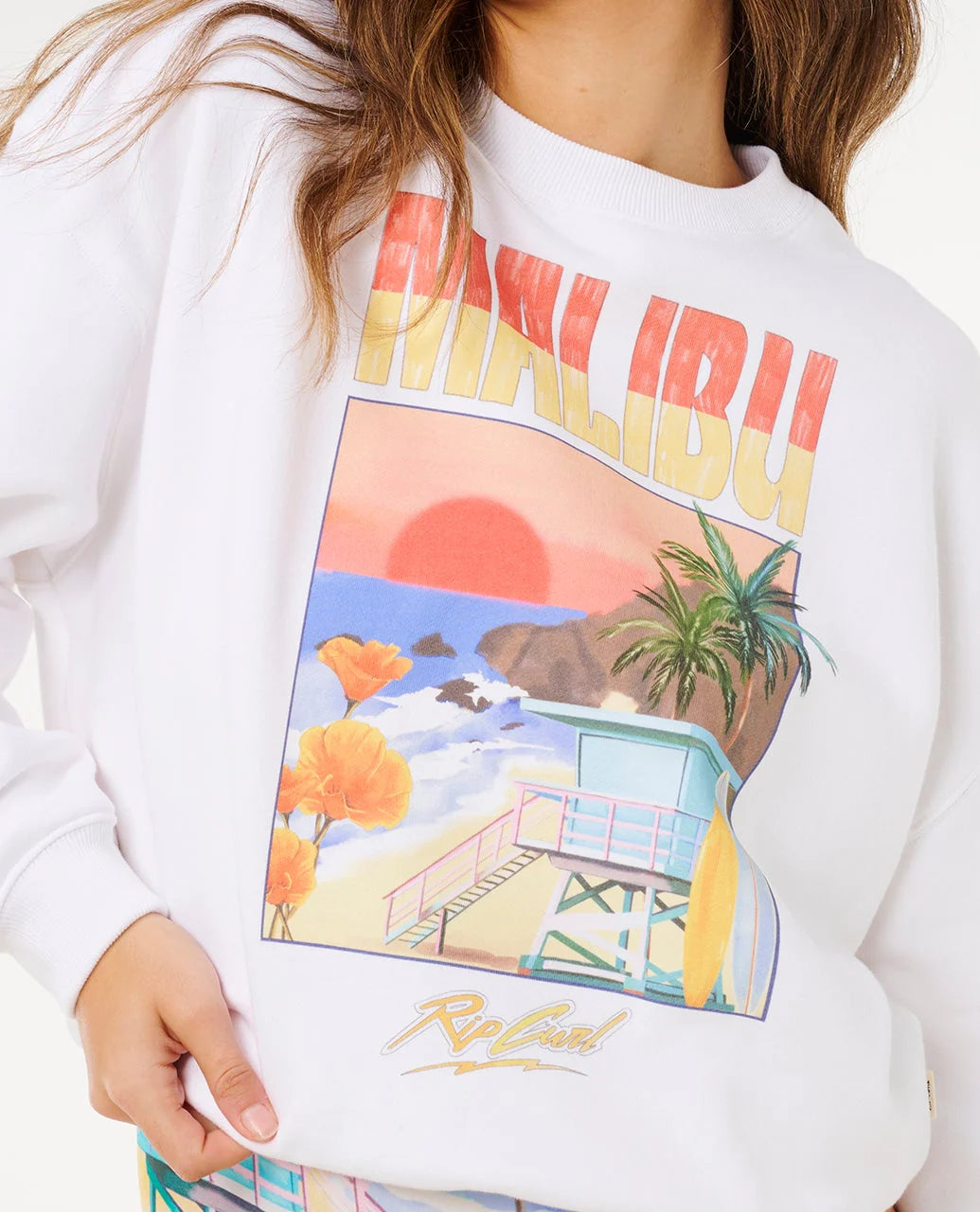 Rip Curl Hayley O Drop Crew - White