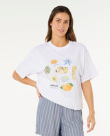 Rip Curl Poolside Heritage Tee - White