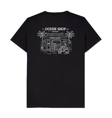 Black Recycled Printed T-Shirt Back