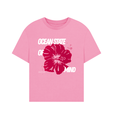 Rose Pink Printed T-shirt Front