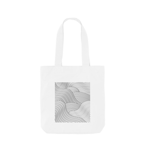 White Printed Bag Front