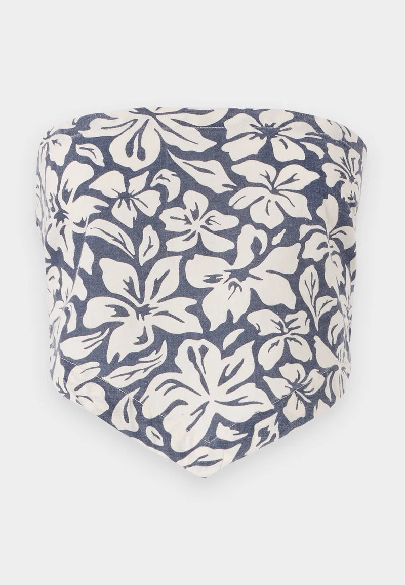 Rip Curl Las Dalias Scarf Bandeau Top - Navy