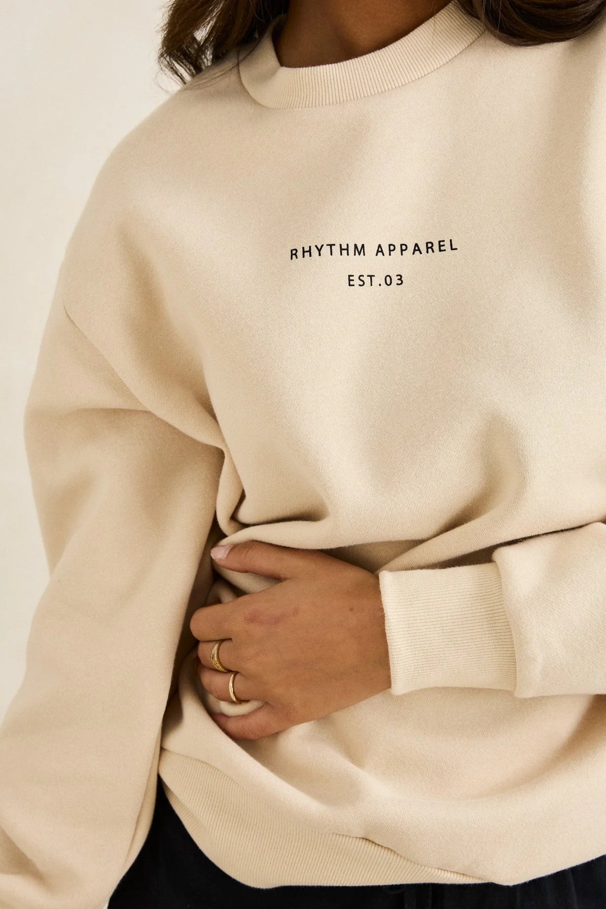 Rhythm Classic Brand Fleece - Oat