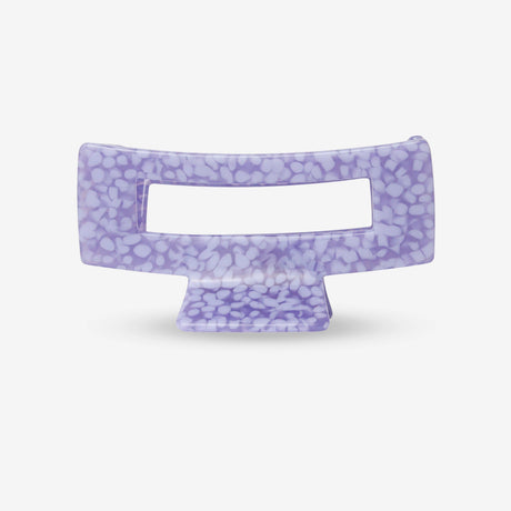 sasstie Purple decorative hair clip with a textured surface on a white background