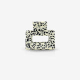 sasstie Black and white recycled plastic hair clip on a white background