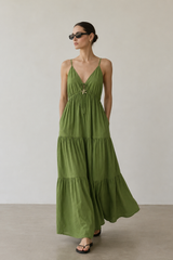 Ocean Maxi Dress - Pistachio