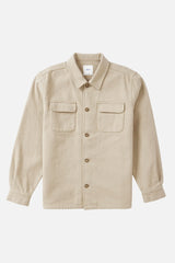 katin shiloh flannel vintage khaki shirt on a white background