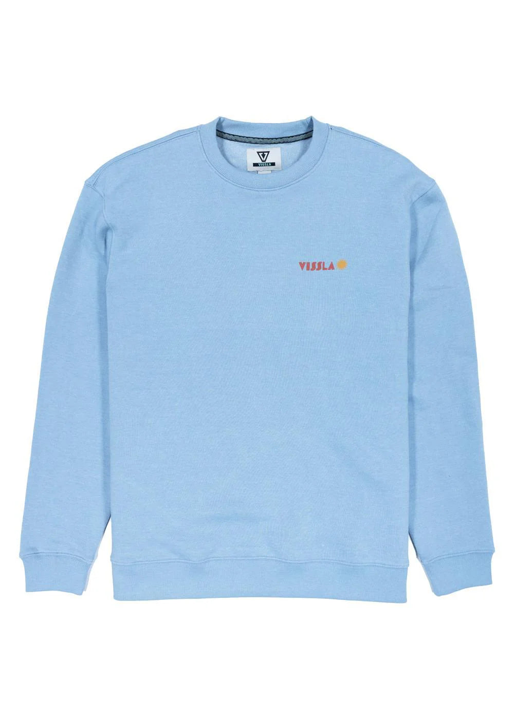 Vissla Coastal Life Eco Fleece Crewneck - Faded Denim