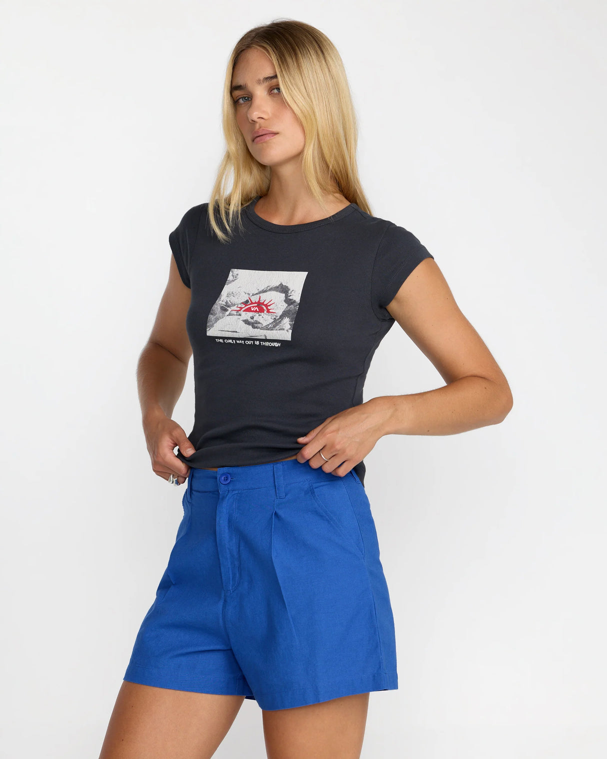 RVCA Leon Trouser Short - Blue