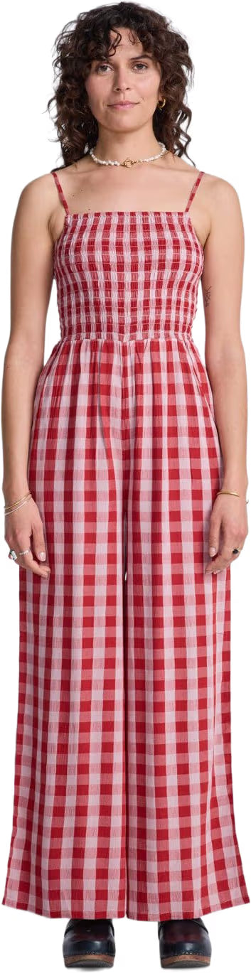 RVCA AF Checker Jumpsuit - Lava