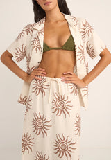 Rhythm Seafarer Short Sleeve Shirt - Brown