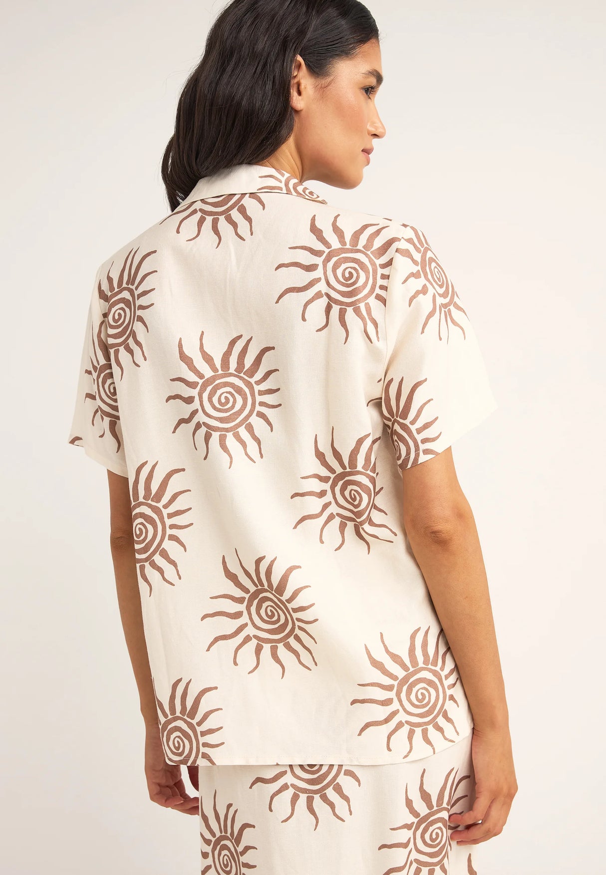 Rhythm Seafarer Short Sleeve Shirt - Brown