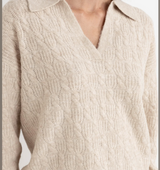 Rhythm Lexie V-Neck Jumper - Natural