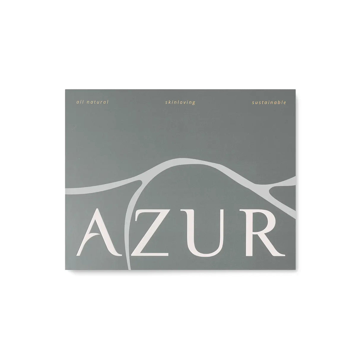 Gray box with 'AZUR' branding on a white background