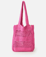 Rip Curl Holiday Crochet Tote - Pink