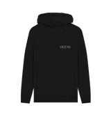 Black Printed Hoody Front