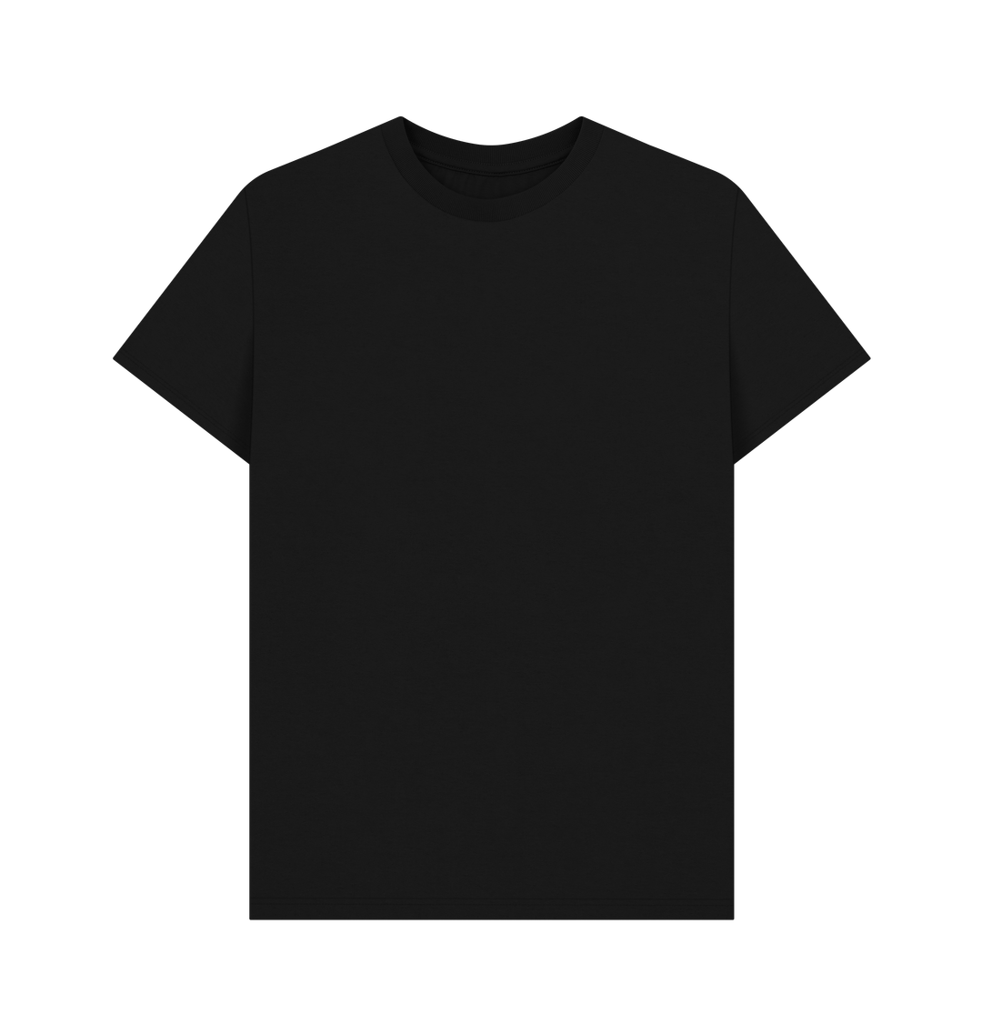 Black Printed T-shirt Front
