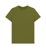 Moss Green Printed T-shirt Front