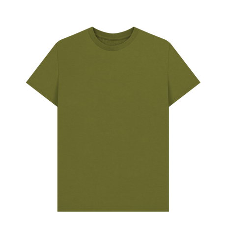 Moss Green Printed T-shirt Front