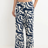 womens rhythm waverly drawstring trousers against a white background