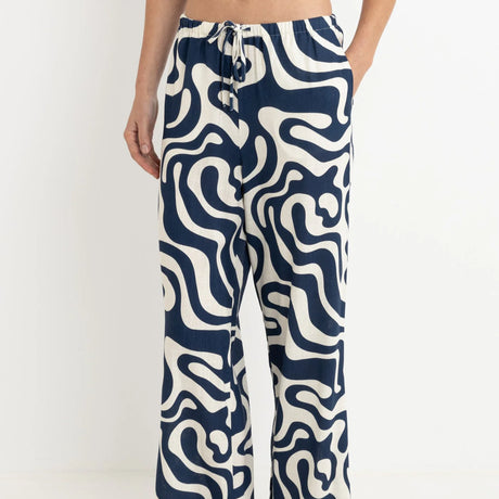 womens rhythm waverly drawstring trousers against a white background