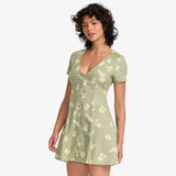 RVCA Understated Dress - Green Tea