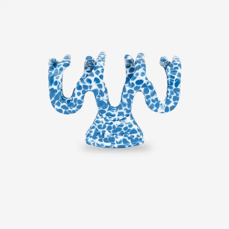 sasstie wave denim hair clip on a white background